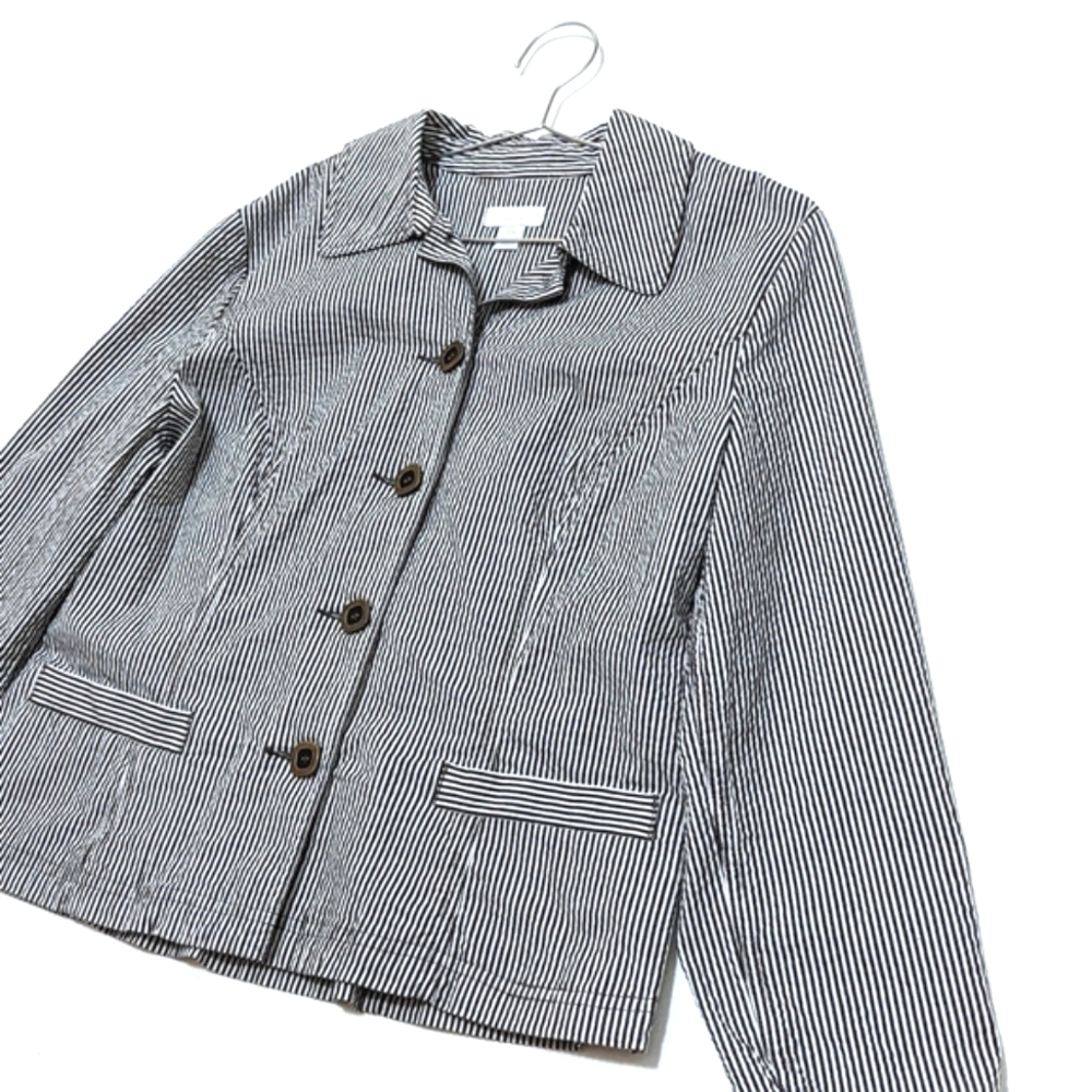 Charter Club | Striped Coat | Blazer | Lightweight | Eclectic | Preppy | Trendy